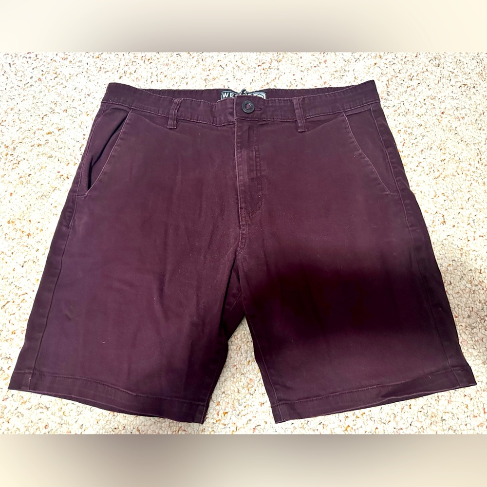 Men's Burgundy Shorts